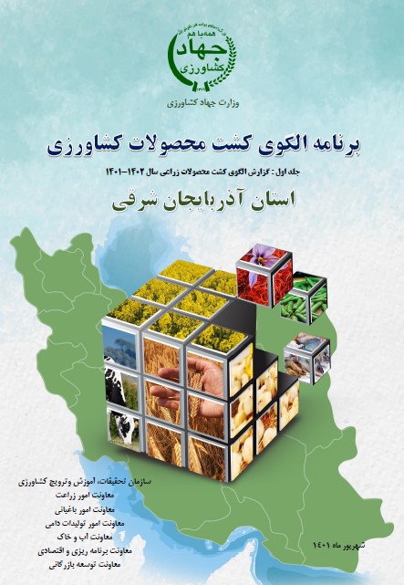 گزارش برنامه الگوی کشت محصولات زراعی سال 1401-1402 در استان آذربایجان شرقی